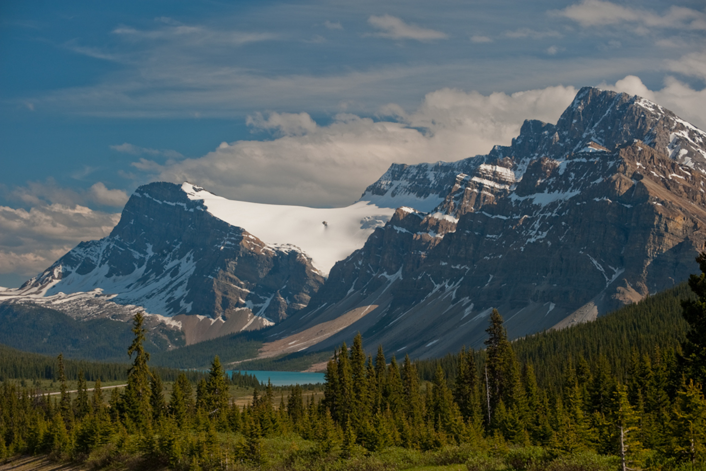 Bow Lake & Crowfoot Glacier